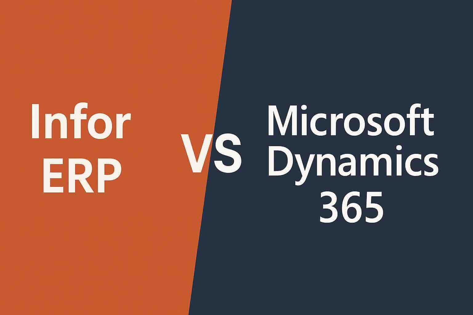 Infor vs Microsoft Dynamics